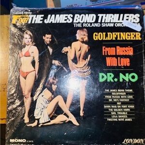 007 James Bond Thrillers The Roland Shaw Orchestra RARE MONO LL-3341 LP VINYL​